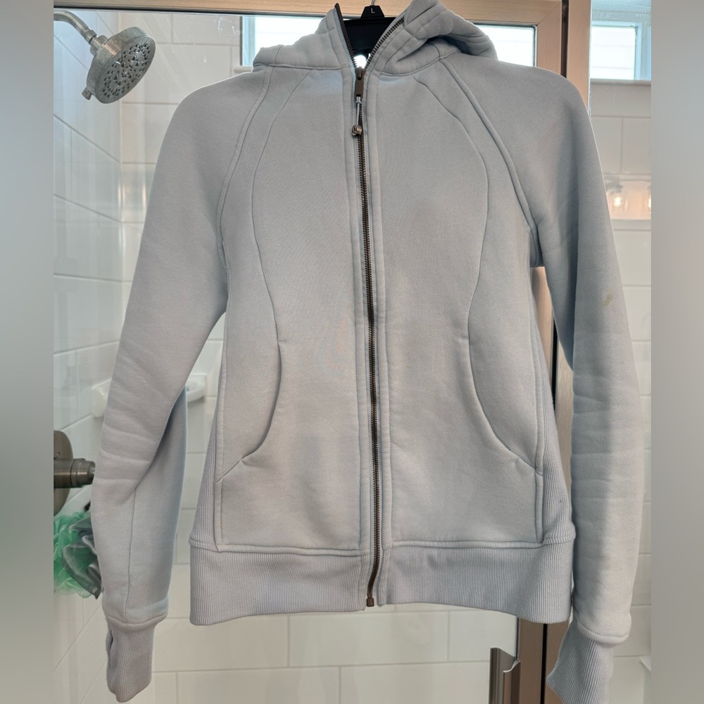Lululemon Oversized Scuba Full Zip; light blue;